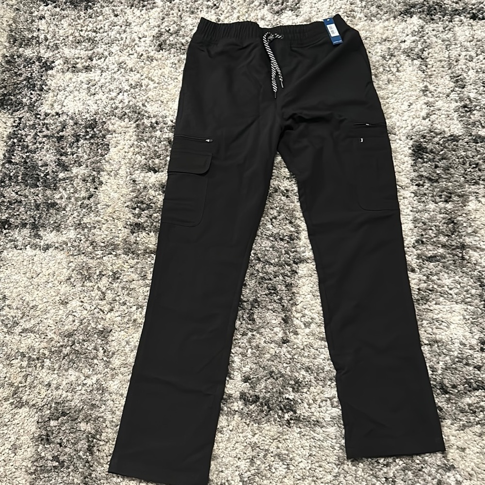 Jaannuu Men’s Black Scrub Pants